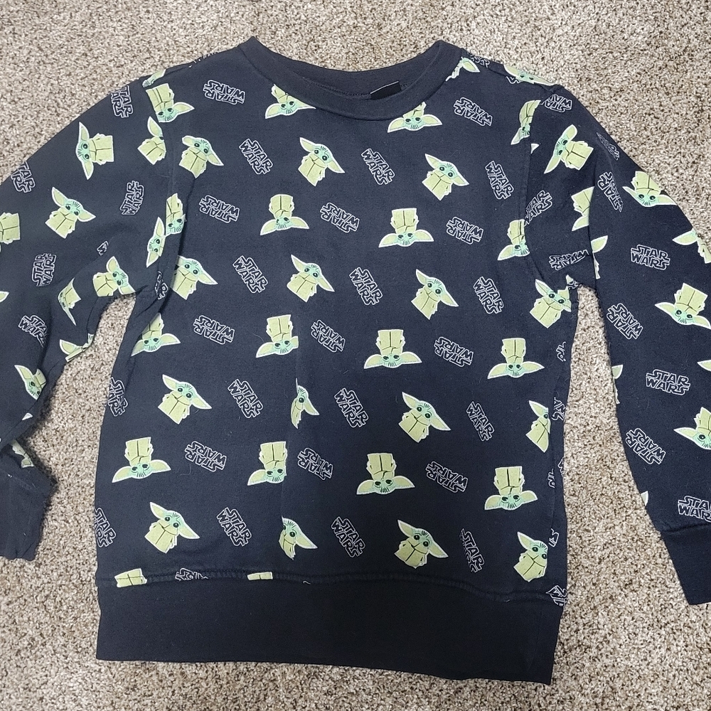 Kids Sweatshirt | Star Wars Yoda Crewneck Sweatshirt